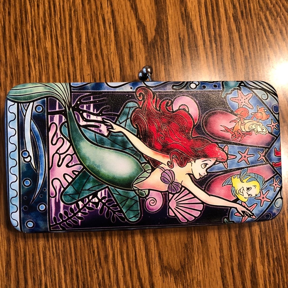 Disney little mermaid Simulated Leather wallet.